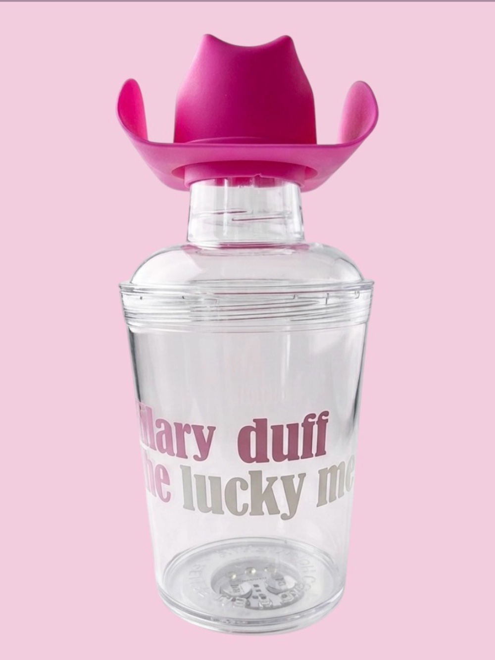 Hilary Duff Concert Lucky Me Tour Aperol Spritz Light Cocktail Shaker Cowboy Hat